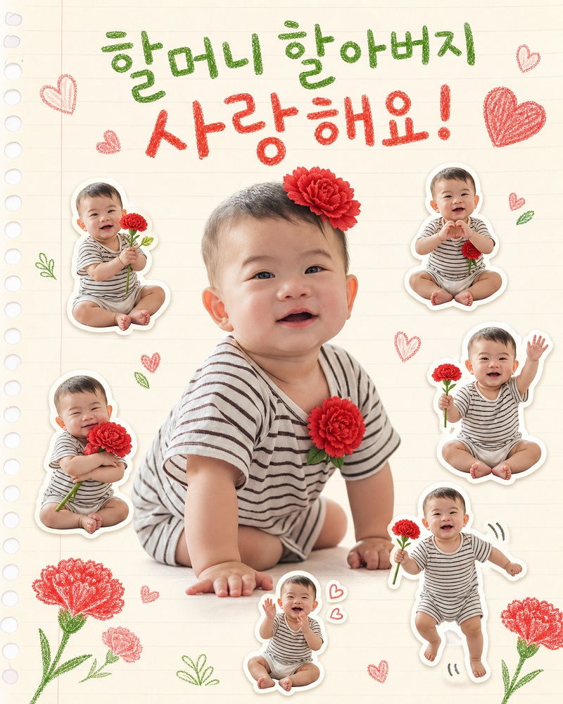 AI 카네이션 이미지 생성 호과