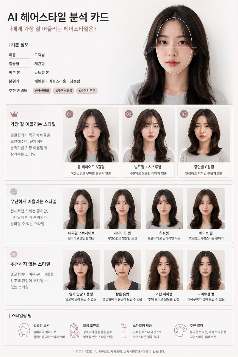 ChatGPT 헤어스타일 분석