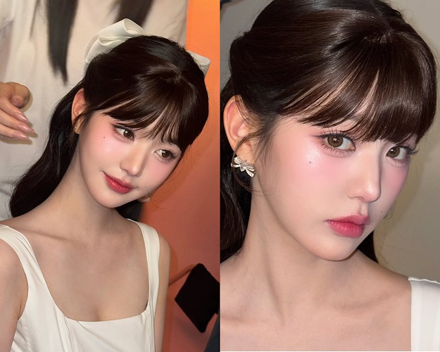 하이라이터 빛기둥 메이크업