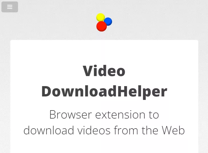 Video Download Helper 영상 다운 프로그램