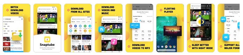 スマートフォン用動画ダウンロードアプリ Snaptube