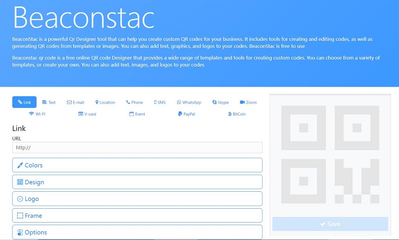 Beaconstac QR 코드 생성