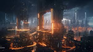 Gyeongbokgung AI-generated night view