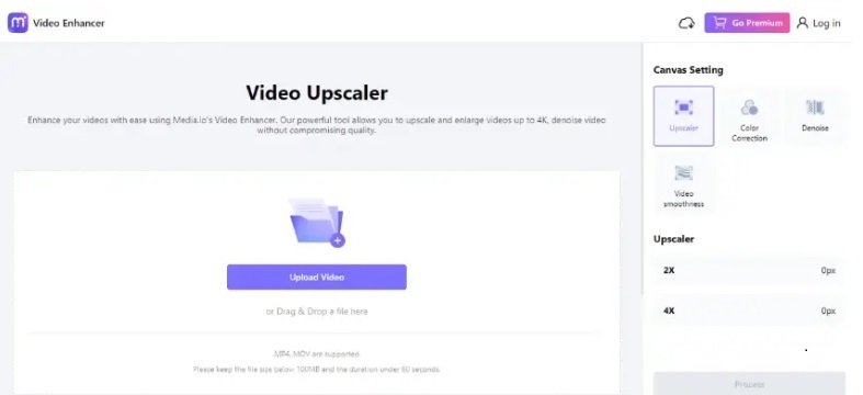 Media.io 동영상 화질 업스케일링