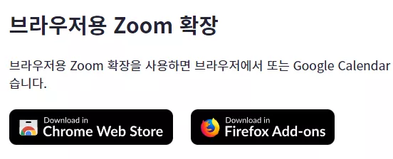 브라우저용 zoom 확장