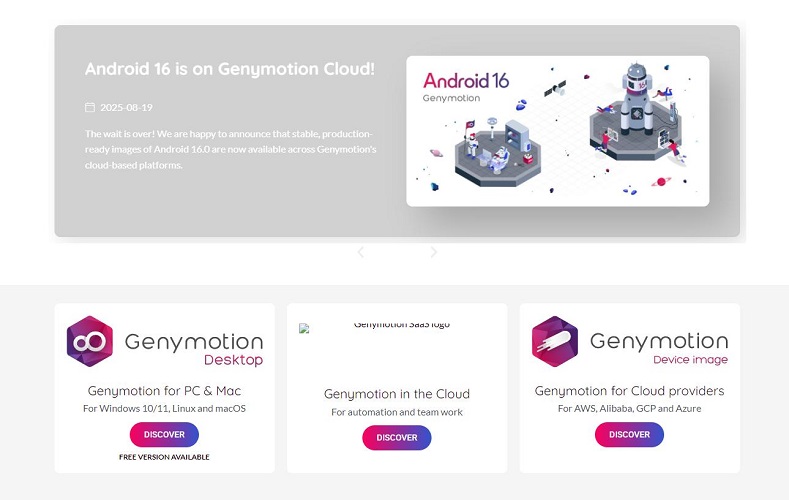 Genymotion 안드로이드 에뮬레이터