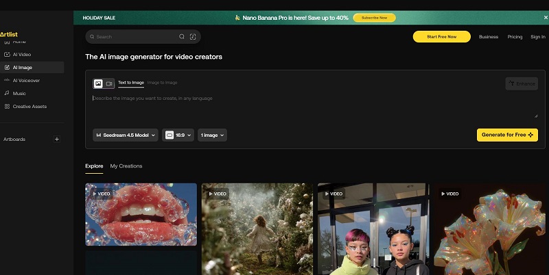 Krea로 생성된 고퀄리티 뷰티 모델