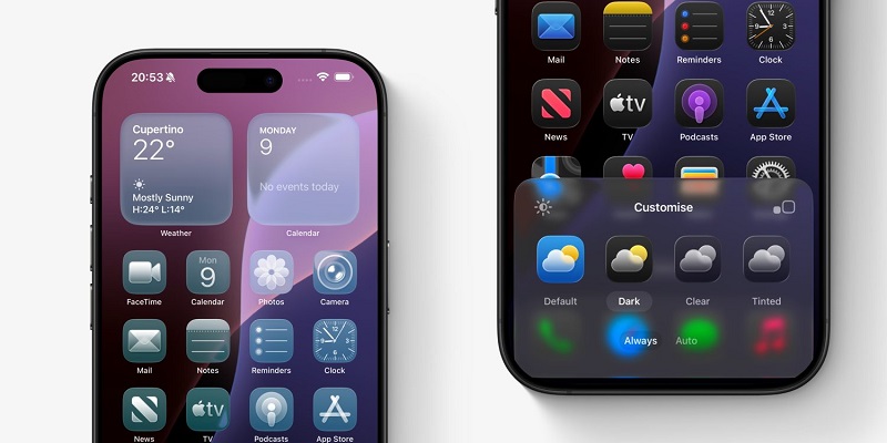 iOS 26 투명 인터페이스