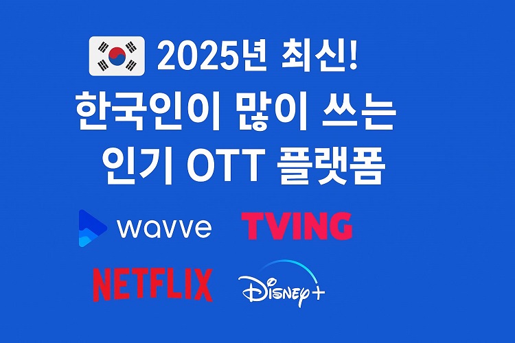 인기 OTT 플랫폼