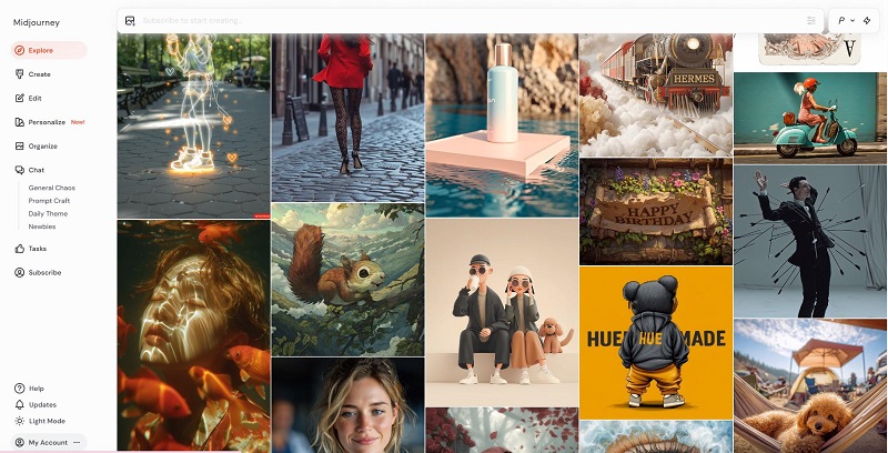 Midjourney AI 침대