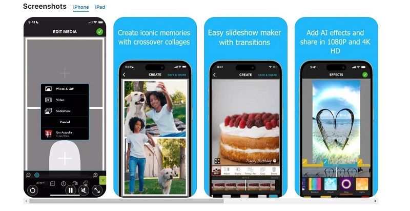 IntoLive 앱 인터페이스 예시