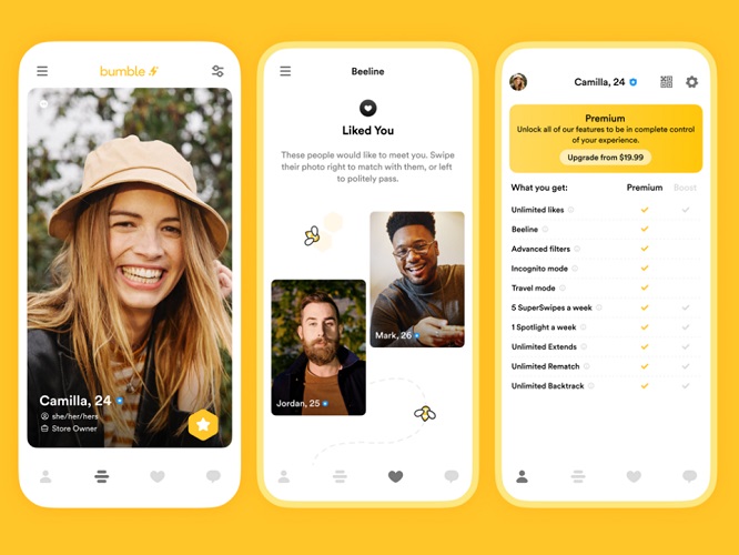 만남 어플 Bumble (범블)