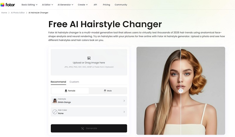 YouCam Makeup 무료 AI 헤어스타일 추천