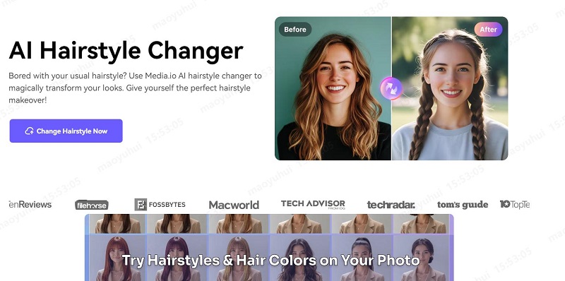 YouCam Makeup 무료 AI 헤어스타일 추천