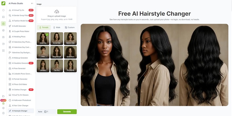 YouCam Makeup 무료 AI 헤어스타일 추천