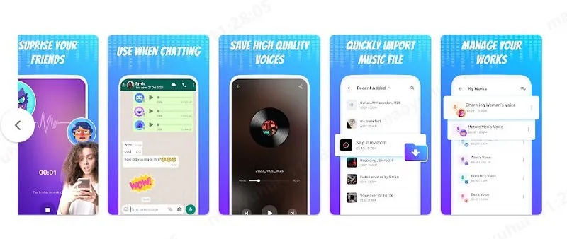 보이스 체인저 음성 가공 앱